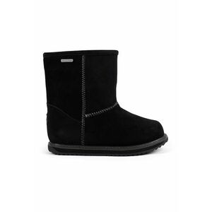 Ghete slip-on impermeabile de piele intoarsa - Negru imagine