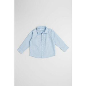 Camasa uni cu guler clasic - Alb/Albastru pastel imagine