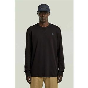 Bluza regular fit cu decolteu la baza gatului - Negru/Albastru deschis imagine
