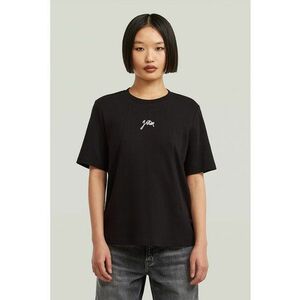 Tricou lejer din bumbac organic - Negru/Alb optic imagine