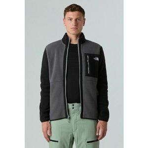Bluza de trening cu fermoar pentru drumetii Yumiori - Negru/Gri imagine