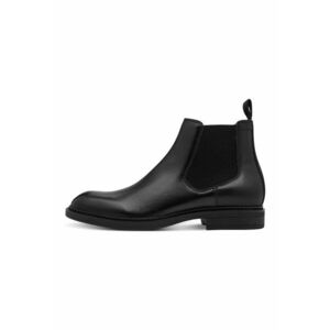 Ghete de piele cu segment elastic - Negru imagine