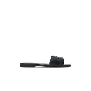 Slapi dama - 13948093 - Piele ecologica - Negru imagine