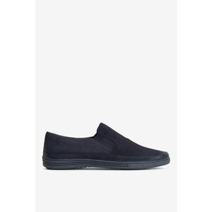 Pantofi barbati 5903698306131 - Piele nabuc - Albastru - Albastru imagine