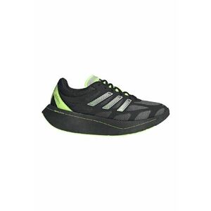 Pantofi sport din piele ecologica cu insertii din plasa Adizero Aruku - Negru/Verde lime imagine