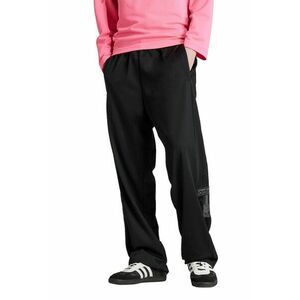 Pantaloni de trening drepti cu slituri laterale - Negru imagine