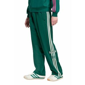 Pantaloni de trening drepti cu slituri laterale - Alb/Verde aquamarin imagine
