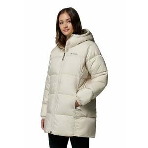 Geaca cu aspect matlasat si gluga Puffect II - Alb fildes imagine