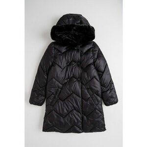 Geaca lunga cu gluga - Negru imagine