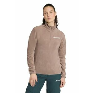 Bluza cu fenta cu fermoar pentru drumetii - Maro deschis imagine