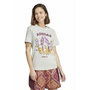 Tricou din bumbac cu imprimeu contrastant - Alb murdar imagine