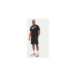 Pantaloni scurti sport barbati 100221791 - Bumbac/Poliester reciclat - Negru - Negru imagine