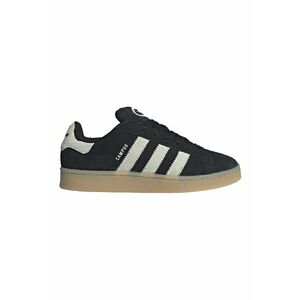 Pantofi sport low-cut din piele intoarsa Campus - Alb fildes/Negru imagine