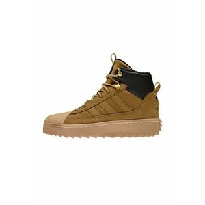 Pantofi sport high-top wedge Superstar Winter Trek - Negru/Maro deschis imagine