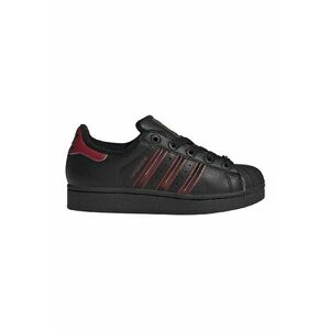 Pantofi sport din piele ecologica Superstar II - Negru/Rosu inchis imagine