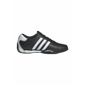 Pantofi sport din piele si piele ecologica Adi Racer - Alb/Negru imagine