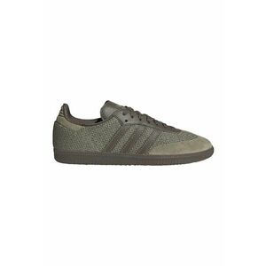 Pantofi sport cu aspect tricotat si garnituri din piele intoarsa Samba - Kaki imagine