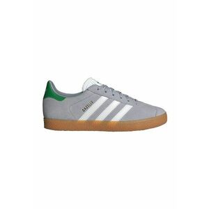 Pantofi sport din piele intoarsa cu logo contrastant Gazelle - Alb/Gri deschis imagine