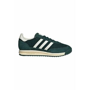 Pantofi sport cu piele intoarsa SL 72 - Alb/Verde padure imagine