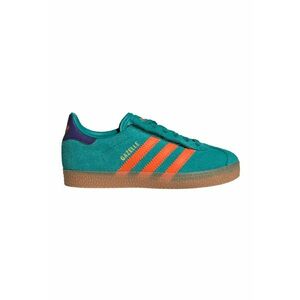 Pantofi sport din piele intoarsa cu model colorblock Gazelle - Portocaliu/Verde persan imagine