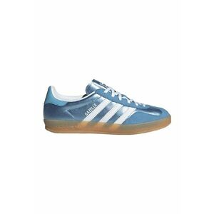 Pantofi sport din piele si piele intoarsa Gazelle - Alb/Albastru imagine
