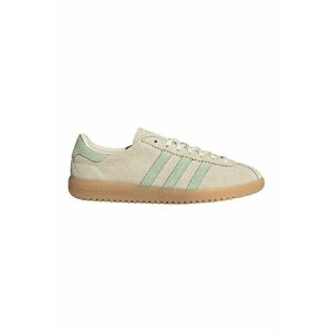 Pantofi sport din piele intoarsa cu talpa contrastanta - Maro nisip/Verde deschis imagine