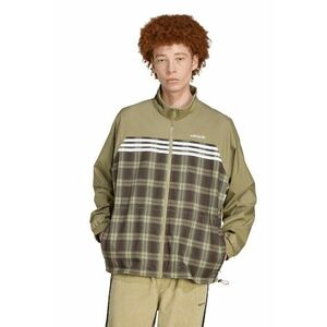 Bluza de trening cu model in carouri - Kaki imagine