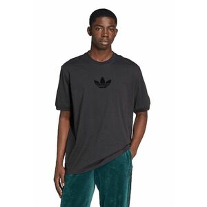 Tricou lejer de bumbac cu logo - Negru stins imagine