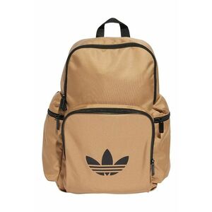 Rucsac unisex cu buzunare cu fermoar Adicolor - Negru/Maro nisip imagine