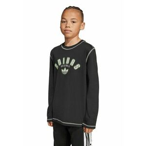 Bluza de bumbac cu cusaturi contrastante - Verde lime/Gri antracit imagine