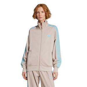 Bluza de trening cu logo si fermoar Firebird - Maro taupe deschis/Albastru glaciar imagine