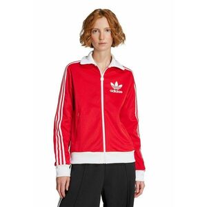 Bluza de trening cu fermoar si detaliu logo Heritage - Alb/Rosu vermillion imagine