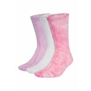 Set de sosete lungi unisex cu logo - 3 perechi - Alb/Violet/Roz imagine