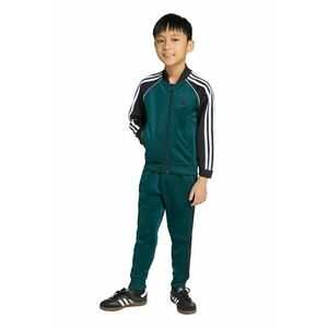 Trening cu fermoar si broderie logo - Alb/Verde padure imagine