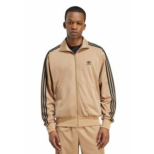 Bluza de trening cu fermoar si guler inalt Firebird - Negru/Maro nisip imagine