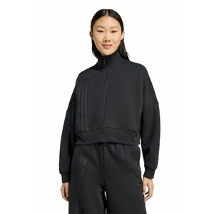 Bluza de trening crop lejera cu fermoar - Negru imagine