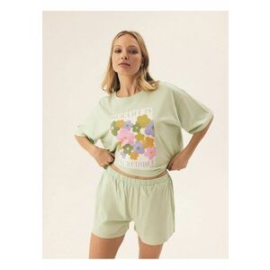 Pijama dama Flovers Verde menta - Floral imagine