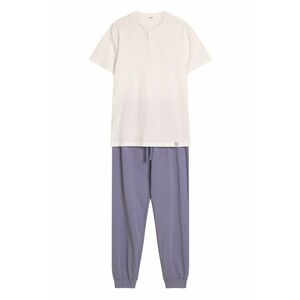 Pijama barbati Marc Alb-albastru imagine