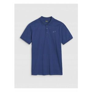 Tricou polo barbati bumbac - albastru marin - croiala normala - guler clasic cu 3 nasturi imagine