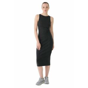 Rochie din tricot bumbac - negru imagine