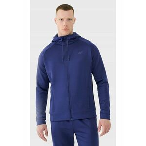 Hanorac Sport Barbati Bleumarin FlexDry - Regular Fit - Marimi S-3XL - 4FDry - Gluga Reglabila - Buzunare Deschise - Ideal Antrenamente - Poliester Robust - Sezon SS25 imagine