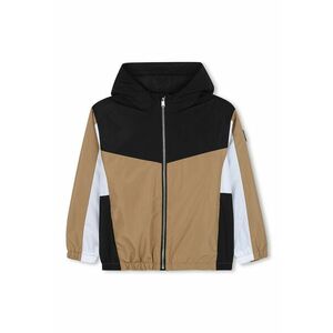 Jacheta cu gluga - Alb/Negru/Maro taupe imagine