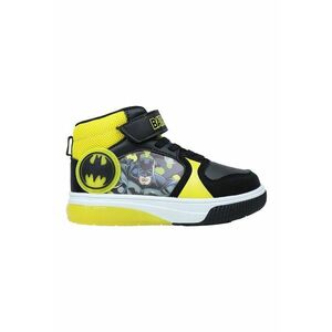 Pantofi sport cu insertii de piele ecologica Batman - Negru/Galben pai imagine