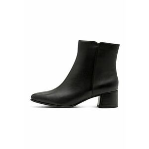 Botine de piele - Negru imagine