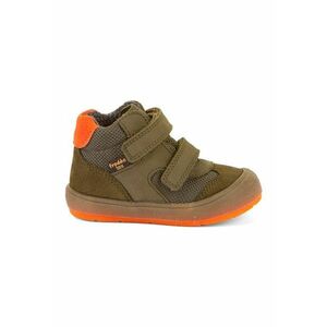 Botine cu finisaj rezistent la apa si insertii din piele - Verde sparanghel imagine