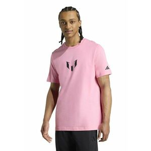 Tricou de bumbac pentru fotbal Messi - Roz pastel imagine