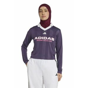 Bluza cu imprimeu logo - Alb/Violet imagine
