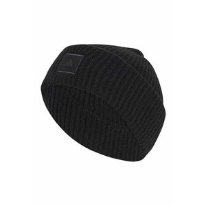 Caciula unisex cu aspect striat - Negru imagine