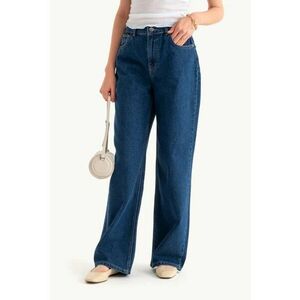 Blugi denim cu talie inalta imagine