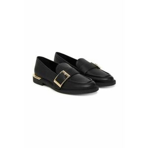Pantofi dama - piele ecologica - auriu/negru imagine